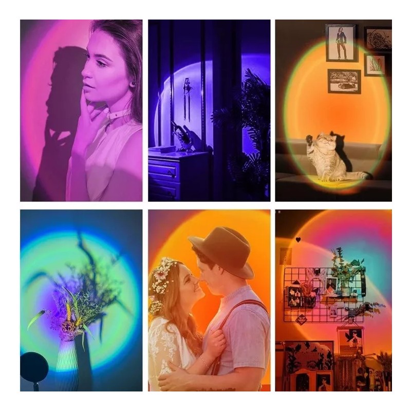 UFO Sunset Lamp,Lights with 16 Color Changing Remote, Table Lamps