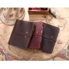 Refillable Leather Journal Writing Notebook, A5 Leather Travel Journal with