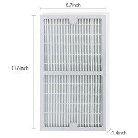 2 Pack IAF-H-100C Filter C Compatiable with Idylis Air Purifiers IAP-10-280 & IAP-10-200 (2 Pack Hepa Filter & 2 Activated Carbon Pre-Filter)