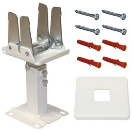 Jabema Stand console for flat radiators, distance between heating plates 96 mm, base feet, radiator holder, mounting bracket