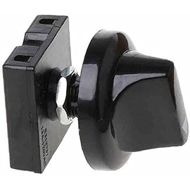Ceiling Fan Rotary Switch, 4-Position 3-Speed Selector, Black Control Button with Wall Mount