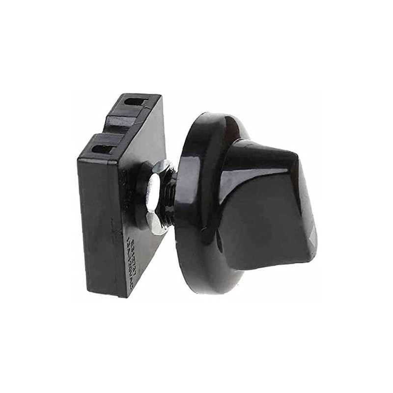 Ceiling Fan Rotary Switch, 4-Position 3-Speed Selector, Black Control Button