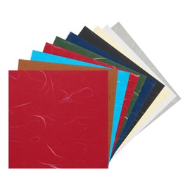 Rebower 50 Sheets Natural Fiber Mulberry Origami Paper 6x6 Inch Visible Folding Washi Paper,[for Junk Journals, Card Making, DIY Craft Writing Painting, Decorative Scrapbook]-Mixed Colors