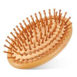 Baluue Bamboo Scalp Massage Comb Natural Bamboo Detangling Hair Brush for All Hair Types Gentle Scalp Safe Material for Men Women and Boys and Girls