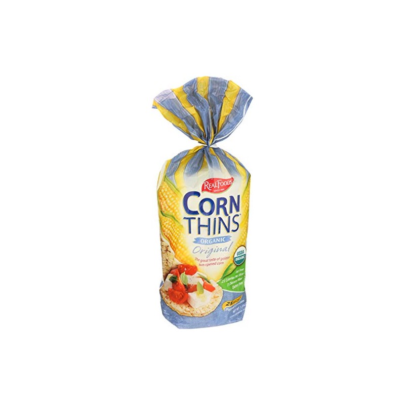 Real Foods Original Organic Corn Thins - 5.3 oz