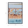 Snap - 4"x6" Black Front Loading - Narrow Wall Photo