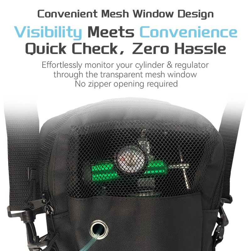 Portable Oxygen Shoulder Bag for A, B(M6), C(M9), D, M2,