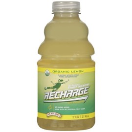 R.W. Knudsen Family Recharge Organic Lemon Flavored Sports Beverage Mix, 32 Ounce (Pack of 12)