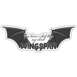 Milleyz You Know What Say About Wingspan Sticker ACOTAR Sticker ACOTAR Merch Bookish Sticker Funny Sticker Kindle Sticker Waterproof Die-Cut Vinyl Sticker for Water Bottle Phone Laptop