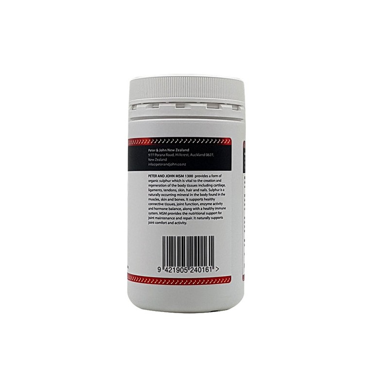 Peter & John MSM Dietary Sulfur 1300mg 120 Capsules /