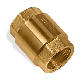 Brass Check Valve 3/4" NPT Thread Female One Way Backflow Preventer Check Valves 0,75 inch Brass Float Reinforced 3/4 inch Float Brass One Way Check Valve For Plumbing Water Boiler Heating System
