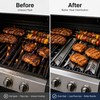Stainless Steel Grill Heat Tents, Universal Burner Covers for Gas