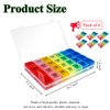 Quaocens 6 Pack Pill Organizer Monthly Weekly Pill Organizer 4