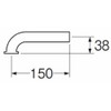 SANEI Drainage Parts P Pipe for Wall Drainage Pipe Diameter