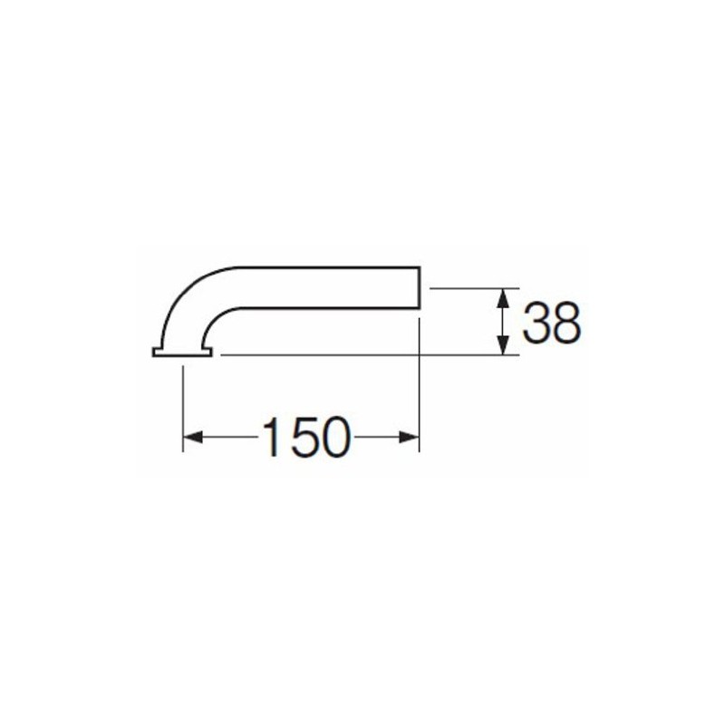 SANEI Drainage Parts P Pipe for Wall Drainage Pipe Diameter