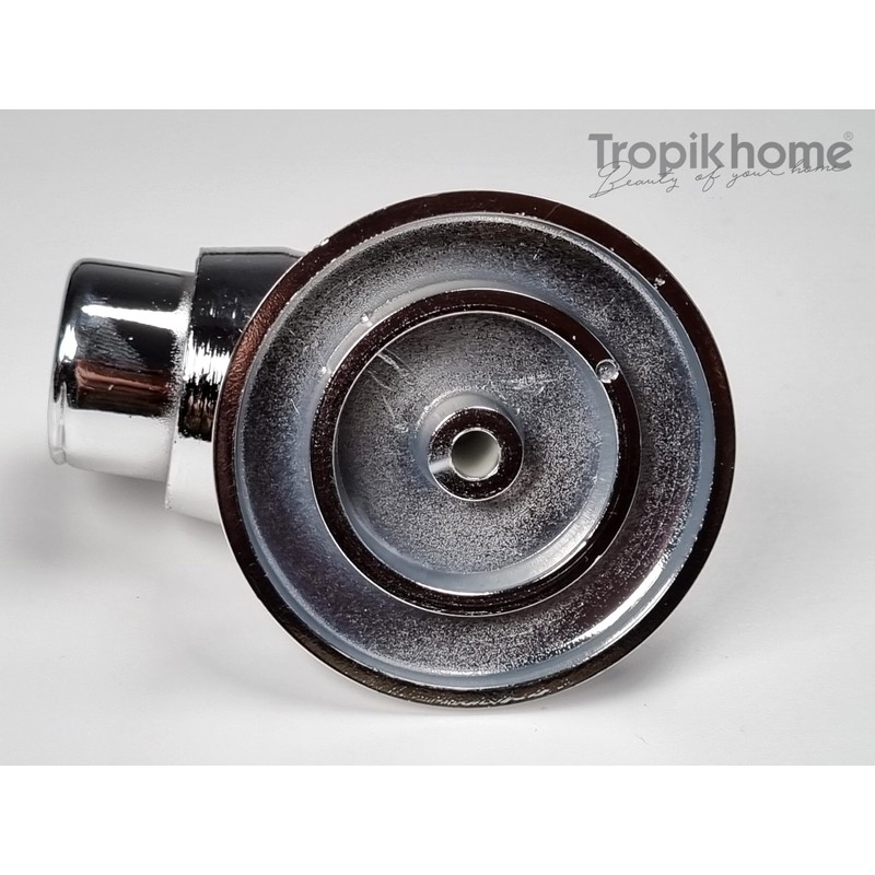 Inclined Wall Mount Ø27mm Shower Curtain Rod Adapter For Universal