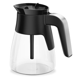 10 Cup Coffee Pot Replacement for Ninja Coffee Maker CM401 CM371 CP301 CM300 CM400 CF091, Glass Carafe Replacement with Brew-Through Lid, Ninja Coffee Pot Replacement with Sturdy Handle