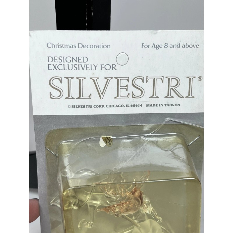 Silvestri Vintage Silvestri Glass Hummingbird w/ Flower Christmas Tree Ornament