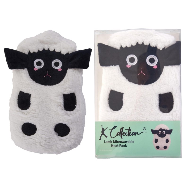 K Collection Heat Pack with Novelty Plush Cover - Lamb