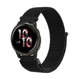 Nylon Strap for Garmin Venu 2 /Venu 3 /Vivoactive 4/Forerunner 255, 265 Strap, Legacy Hero, 22mm Width Adjustable Soft Nylon Quick Release Band for 255/265 Music (Black)