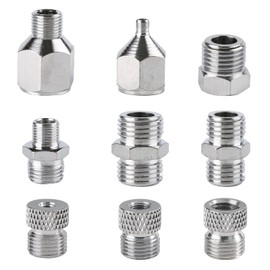 Sagud 9pcs Airbrush Adapter Set Air Brush Fitting Connector Kit for Mini Air Compressor and Airbrush Hose