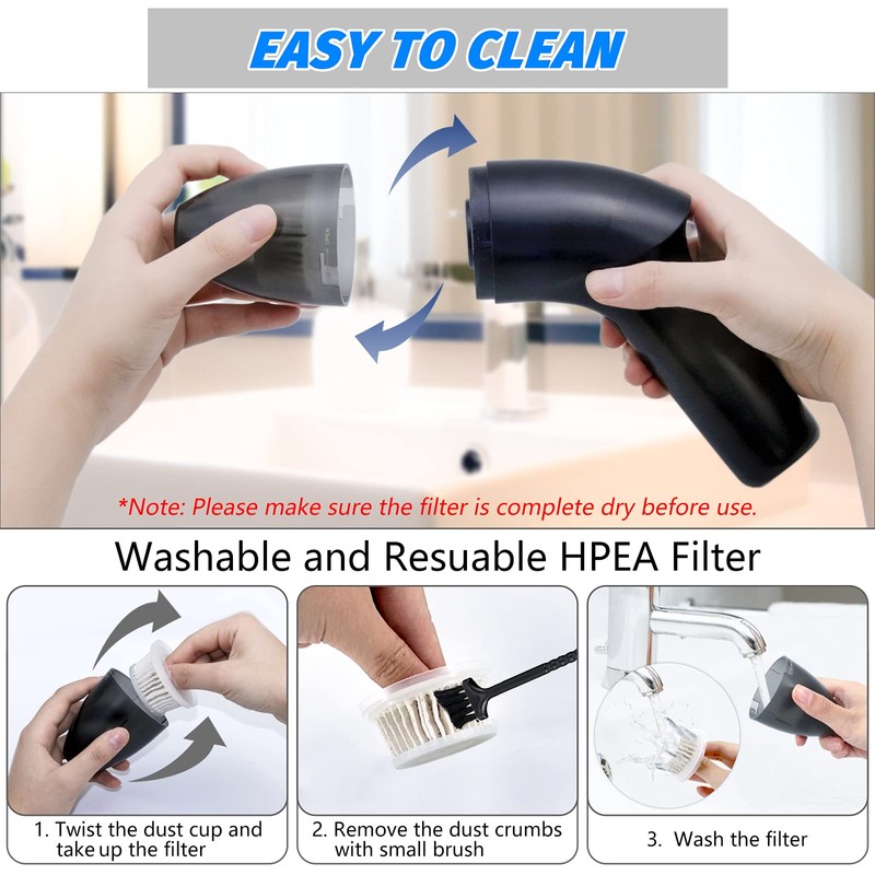 Hayousui 4.3Kpa Keyboard Vacuum Cleaner Mini：Handheld Computer Vacuum Cordless for