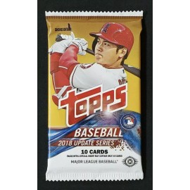 2018 Topps Update Series Baseball - 1 Fresh Pack From Hobby Box Factory Sealed