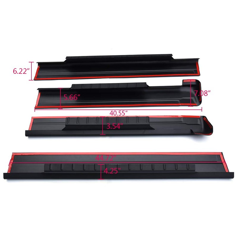 GRAND ORANGE Trail Armor Rocker Panel Guards Compatible with Chevy