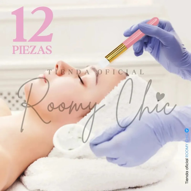12 Brochas Para Limpiar Pestañas De Mink 1x1 Shampoo