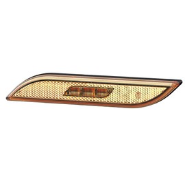 HELLA 2PS 013 306-071 Side Marker Light - Shapeline Style - LED - 12/24V - Bolted - Lens Colour: Yellow - Cable: 250mm - Plug: AMP - left