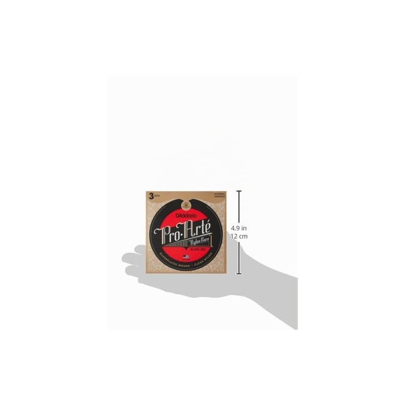 D'Addario Pro-Arte - Cuerdas de nailon para guitarra clásica, tensión