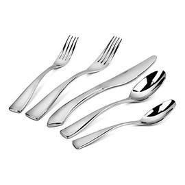 Oneida Curva 20 Piece Fine Flatware Set, 18/10 Stainless, Service for 4