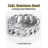 Stackable Rings Size 7 Miami Cuban Link Chain Ring Stainless