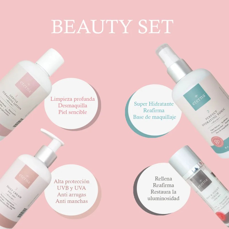 Única & Eterna Skincare Kit Para El Cuidado De La