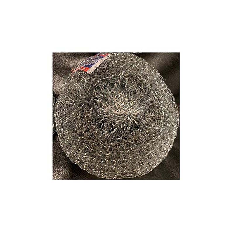 4-Mexican Estropajo Stainless Steel Scourer Pad Heavy Duty Scrubber Cleans