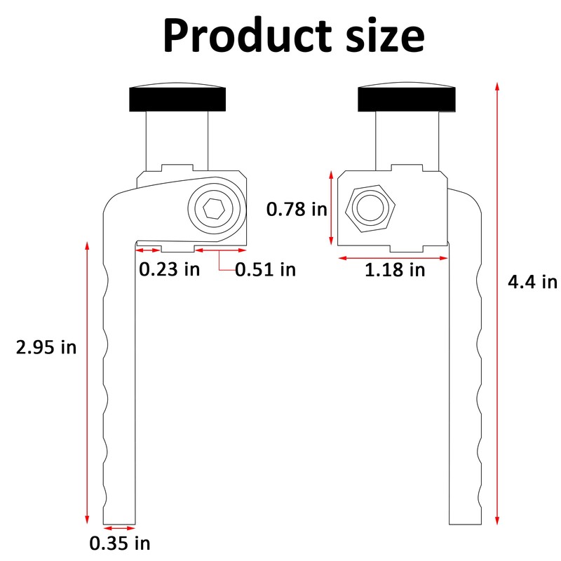 Binazon t track stop block 3-Inch Fence Flip Stop for