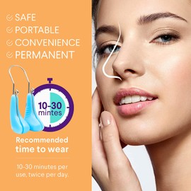 AMIJEAL Nose Shaper Clip - Up Lifting Clip, Pain-Free Soft Silicone Nose Slimming Device, Bridge Straightener Corrector Beauty Tool