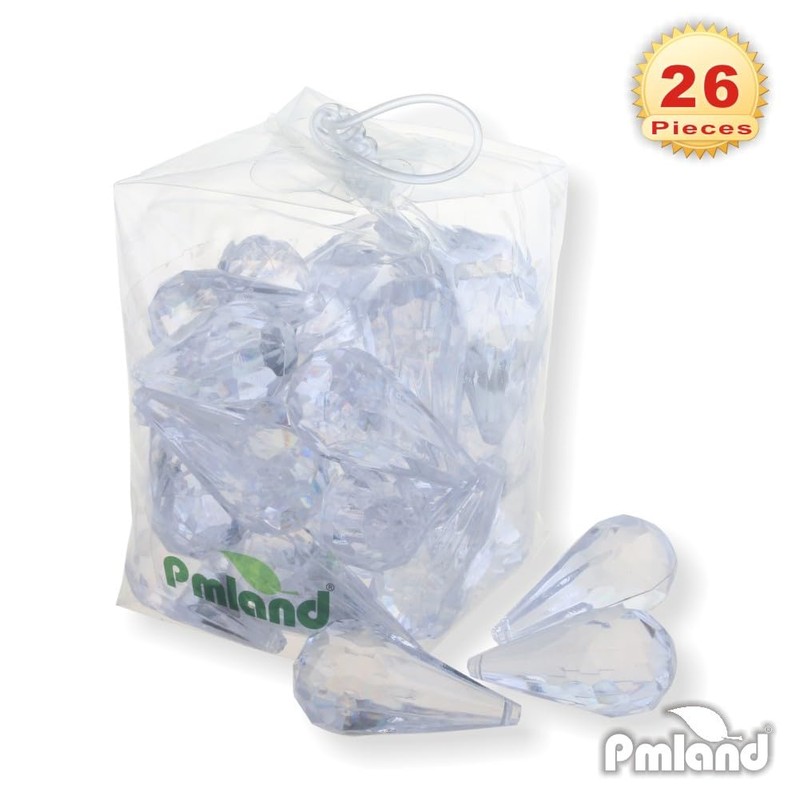PMLAND Hanging Acrylic Crystal Rain Drop Tear Drop Like Diamond