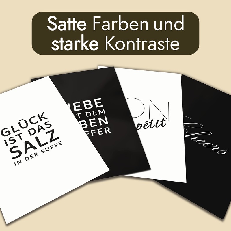 VON STEINEICH® Kitchen Picture Set [4 Pieces] - Tasteful Decorative