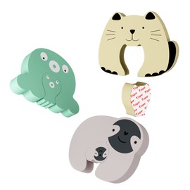 Baby Creative Cartoon Safety Door Stop Anti-Pinch Hand Door Stop to Prevent Hand Pinching Or Baby and Pet Lock Inside (Cat)