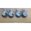 4 Heavy Duty Caster Wheels with Lock for Industrial Sewing