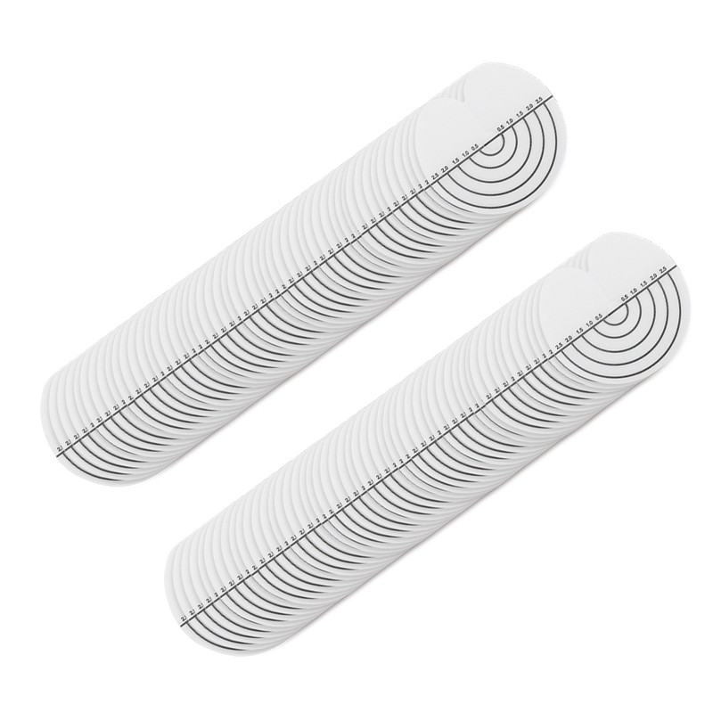 100Pcs Hair Heat Shield Guards with Scale Single Hole PVC