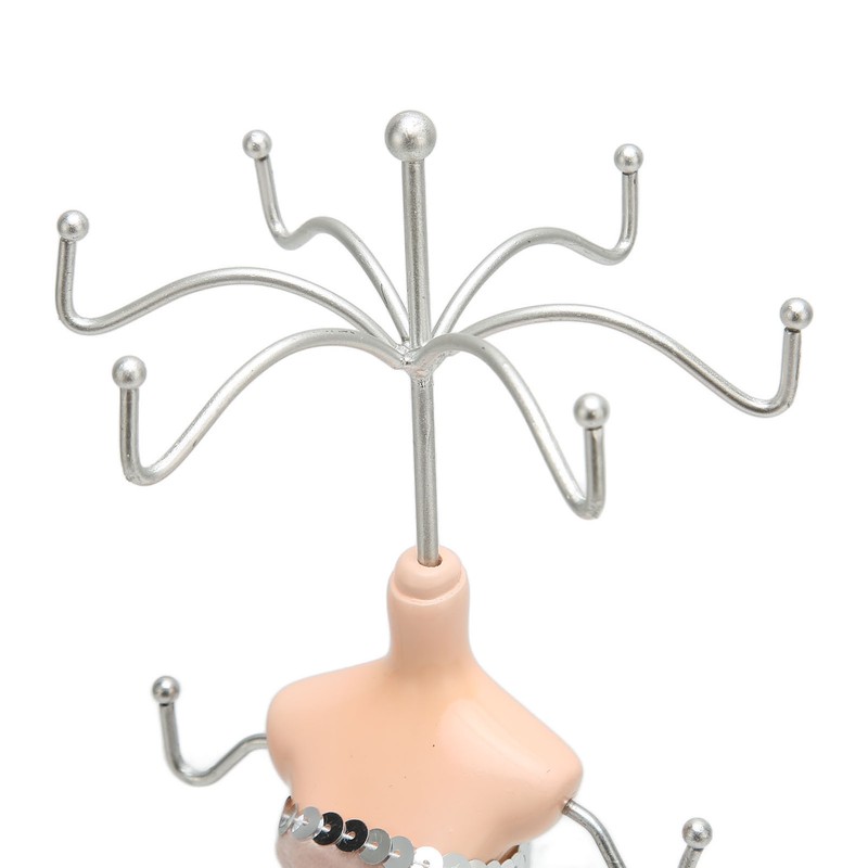 Mannequin Ring Hanging Tower Long Bodycon Dress Strapless Mannequin Earring