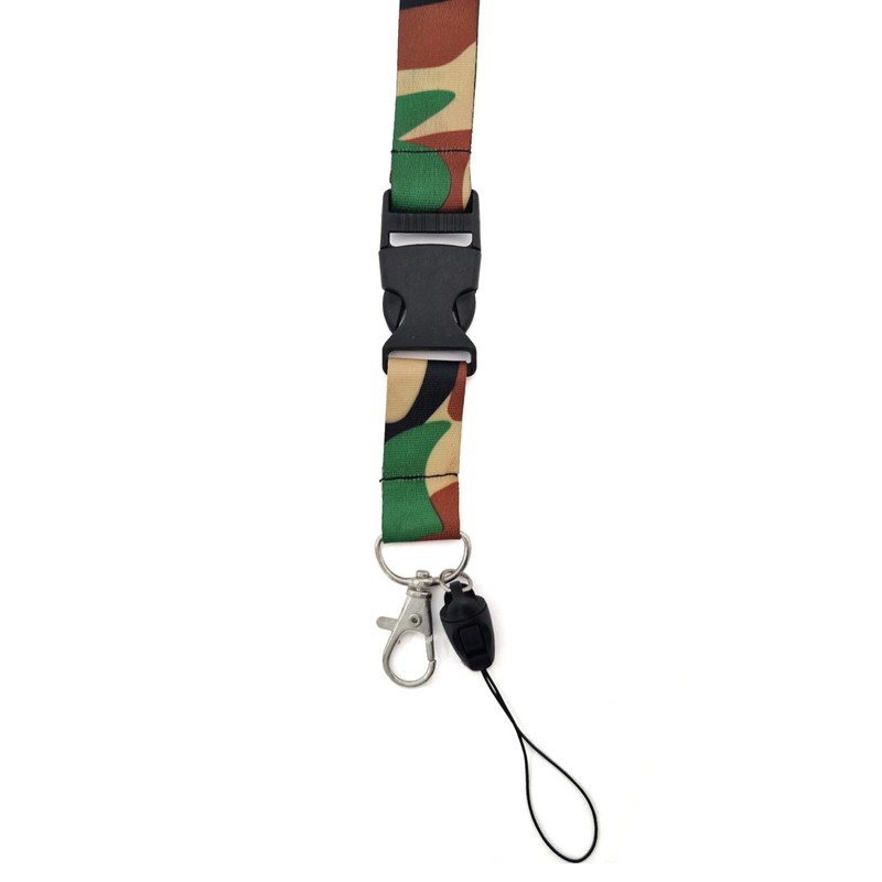 Camouflage Camo Lanyard Detachable Neck Strap for ID Card Badge