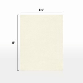 LUXPaper 8.5" x 11" Paper | Letter Size | Natural Linen | 80lb. Text | 500 Qty