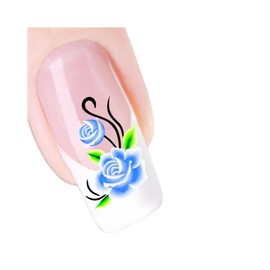 Water Transfer Flowers Nail Art Stickers Decals Daisy Rose Sunflower DIY Xf1147 Nail Wraps Art Stickers Manicure Supplies for Women for Home Nails Full Long Lasting Easy Apply and Remove
