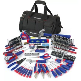 WORKPRO 322PCS Mechanics Tool Sets Kit 6-Point Socket Ratchet Repair Tool W/ Bag