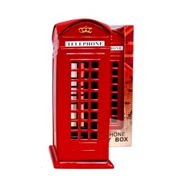 New Large Telephone Money Box - London Souvenirs Money Bank - 18 cm Phone Booth Piggy Bank Coins Saving Box