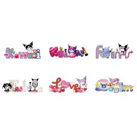 Reement Sanrio Kuromi Words Collection 1 Box H 33.5 x W 5.7 x D 10.8 inches (85 x 145 x 275 cm) ATBC-PVC, ABS