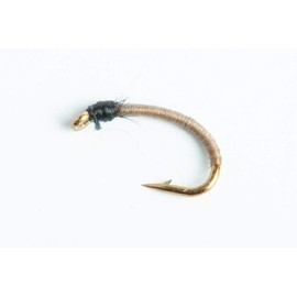 Bling Midge Nymph Fly, 6-Pack (Tan, 20)